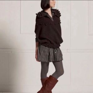 Sleeping on Snow Anthropologie Wool Cape Poncho